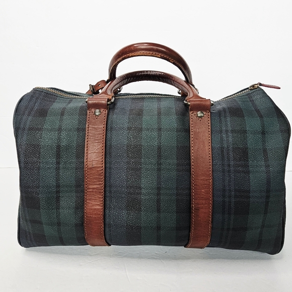 Polo Ralph Lauren Vintage Boston Top Handle Blackwatch Unisex Bag+ Strap - Picture 3 of 16